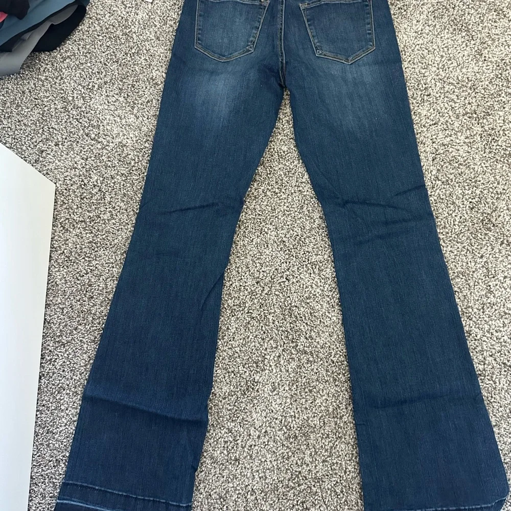 Pinkblush Dark Blue Flare Jeans - Picture 4 of 4